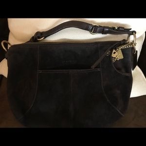 Authentic Brown Suede Coach Hobo Bag